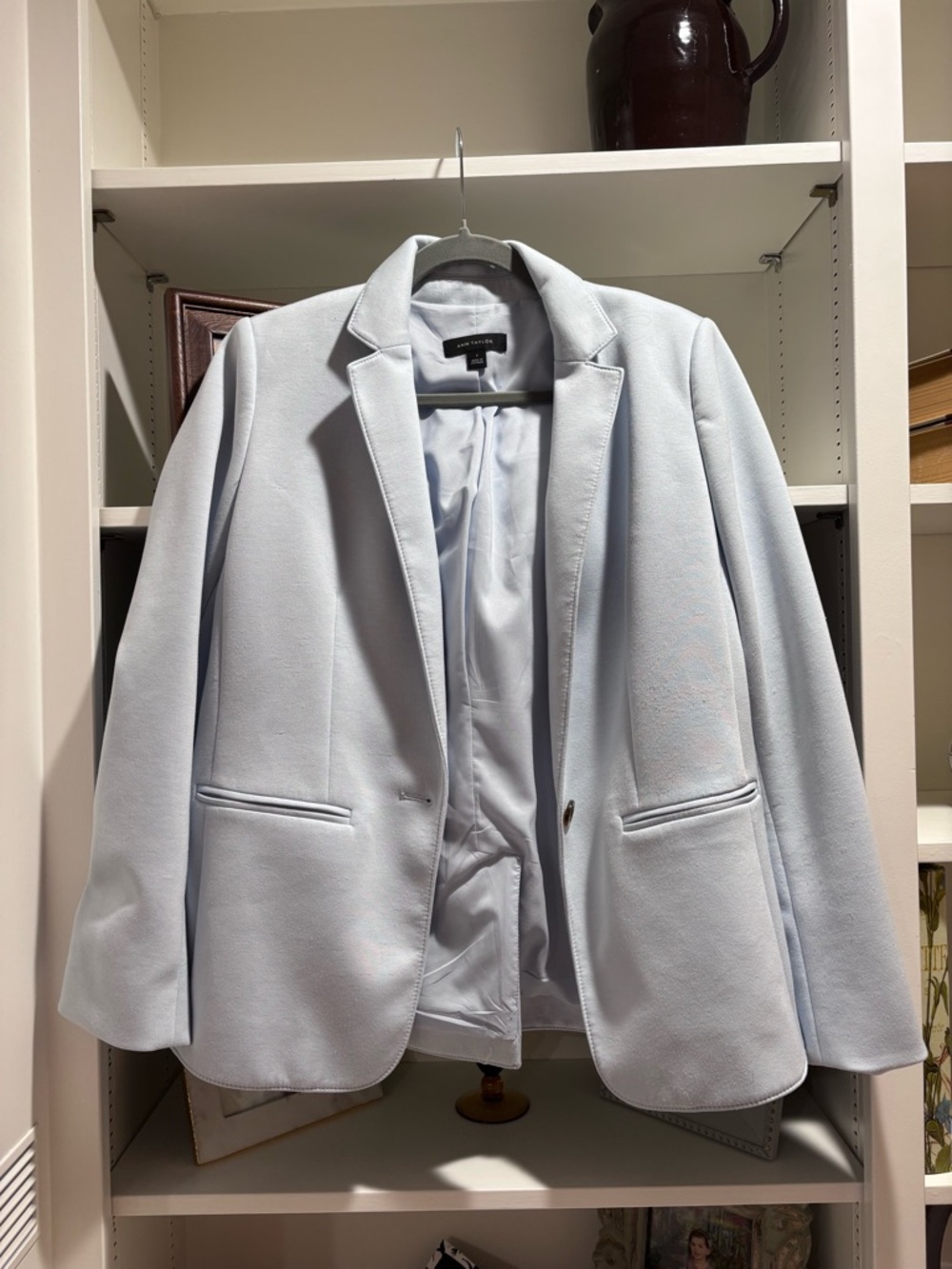 Ann Taylor Pale Blue Tailored Blazer 4